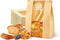 HEDENELIO 100 Pack UPGRADED THICKEST Brown Paper Bread Bags for Homemade Bread Large