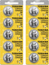TOSHIBA CR2032 3 Volt Lithium Coin Battery (10 Batteries)