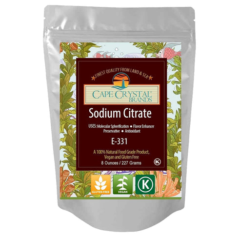 Sodium Citrate 100% Food Grade for Spherification - Kosher Certified (8 Oz)