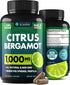 Citrus Bergamot Extract 1000mg - Vegan Capsules for Heart, Immune System Support, and Healthy Aging