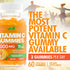 Vitamin C 1000mg Gummies for Adults & Kids - Immune & Collagen Support with Zinc, 60 Gummies