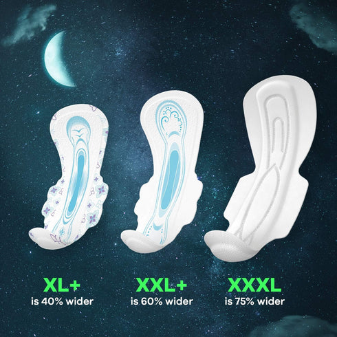 WHISPER 6 Ultra Night Sanitary Pads for Women, XXL+ Napkins