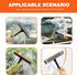 Neeklinny 2 in1 16inch Window Squeegee for Car, Window Cleaner with Long Handle,Sponge Car Window Squeegee for Gas