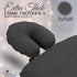 London Linens Pack of 4, Premium Extra Thick 100% Cotton Flannel Massage Tables Face Cradle Covers - Includes 4 pcs