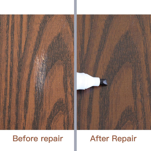 Set 17 DEWEL Furniture Markers Touch Up, Upgrade Wooden Furniture Repair Kit, Premium Wood Scratch Repair Markers