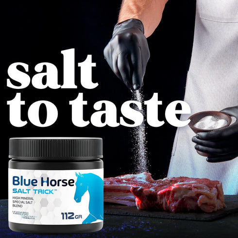True You Health 6 Blue Horse Salt Trick - Specialty High Mineral Salt Blend - Our Best Specialty Salts for Mineral