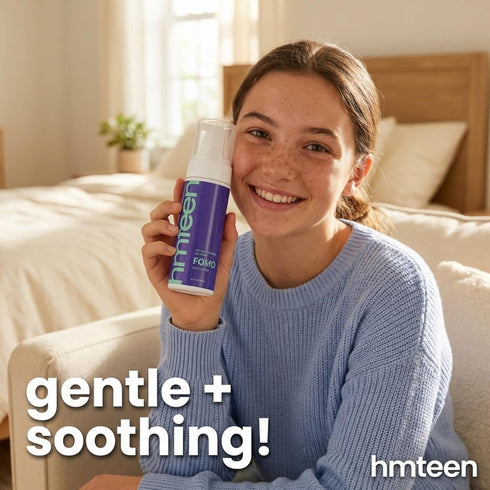 HM Teen 6 oz FOMO Teen Feminine Wash - Gentle Unscented Foaming Wash for Sensitive Skin, pH Balanced & Moisturizing