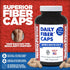 Yerba Prima Daily Fiber Caps, 180 Capsules, Soluble & Insoluble Dietary Fiber Supplement for Gut Health