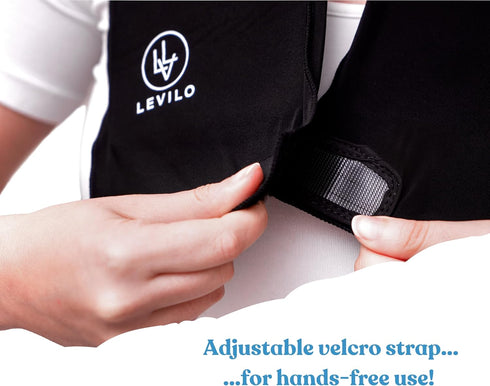 LEVILO Neck Ice Pack Wrap, Reusable Gel for Neck & Shoulders, Hot or Cold Compress for Pain Relief, Swelling,