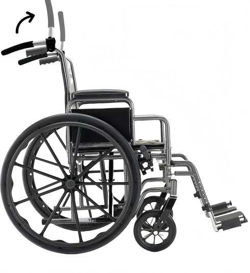 owfccla 2-Pack Universal Wheelchair Handle Extenders & Stroller Extension Handles -Adjustable Push Bar for Tall