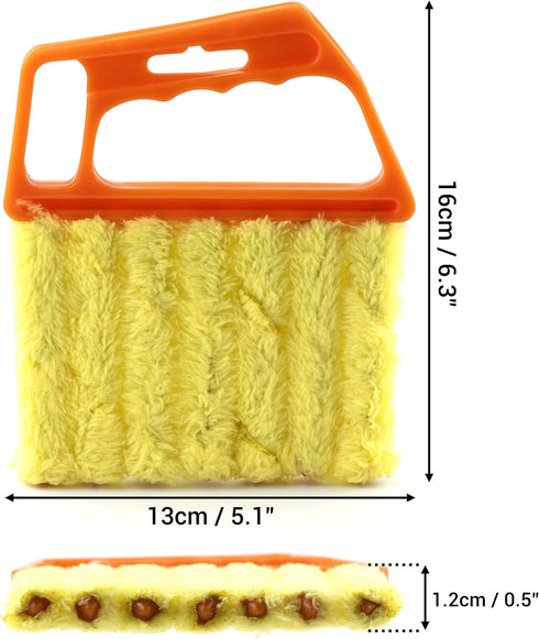 Pack 2, 7 of Blind Cleaner Finger Dusting Cleaner Tool for Window Shutters Venetian Shades Blinds Hand-Held Washable