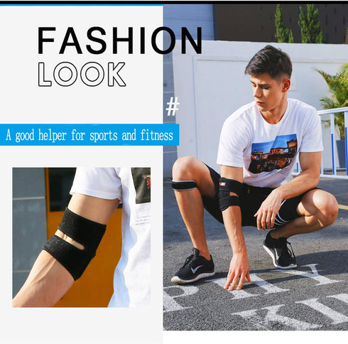 Adjustable Tennis Elbow Support Brace, Great for Sprained Elbows, Tendonitis, Arthritis, Basketball, Baseball, Golfer's