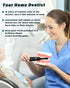 Tooth Polisher, Rechargeable Whitening Kit for Teeth Cleaning, 3 Tooth Polish Paste, 5 Brush Heads, LED Light, At-Home