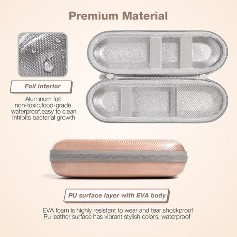 Durable Hard Shell EVA Electric Toothbrush Case - Waterproof PU Surface with Shockproof EVA and Moisture Resistant