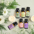 Set 6x10ml Auelife Floral Essential Oils - Mother's Day & Birthsday Gift, Rose, Jasmine, Lavender, Gardenia Pure