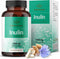 HERBAMAMA Inulin Powder Capsules 1200mg - Digestive Support & Gut Cleanse with Vegan Chicory Root Powder, 100 Caps