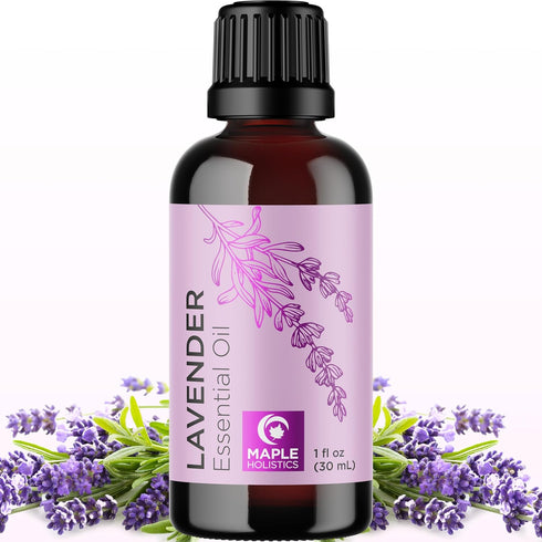 Pure Lavender Essential Oil for Hair, Skin, and Nails, Aromatherapy Diffusers, 1 Fl Oz