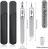 Metal Nail File for Natural Nails, 2 Pack Double Ended Emery Board for Fingernail and Thick Toe Nails, Professional Kit