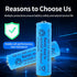 Svenirven 4 Pack 1.2V 2000mAh Rechargeable AA Battery NiMH Double A Batteries Pre-Charged Low Self Discharge for Solar