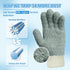 MIG4U Microfiber Dusting Gloves - House Cleaning Glove for Blinds, Windows, Furniture, Reusable Lint-Free Gray 2 Pairs