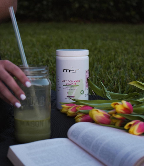 M+S Multi Collagen Complex – Hydrolyzed Collagen Peptides, Types I, II, III for Skin, Hair, Nails, Joints with Vitamin