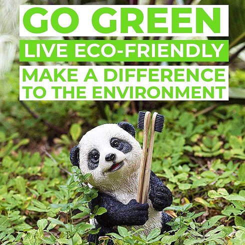 12 Count Bamboo Toothbrush, Soft Bristles for Sensitive Gums, Charcoal, Vegan, Natural Wood, BPA Free