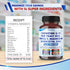 Coenzyme Q-10 200mg, Red Yeast Rice 5000mg, Quercetin 600mg, Magnesium Malate, Glycinate, Citrate - Made in USA