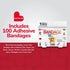 BioSwiss Assorted Animal Bandages - Fun and Food Shaped Self Adhesive Latex Free Sterile Wound Care, 100 Count