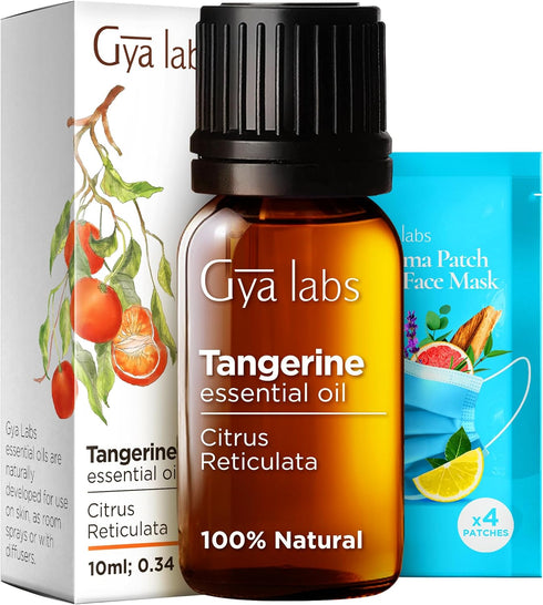 Tangerine Essential Oil for Diffuser - 0.34 Fl Oz - 100% Pure Natural Oil for Skin, Massage, DIY Fragrances & Candle