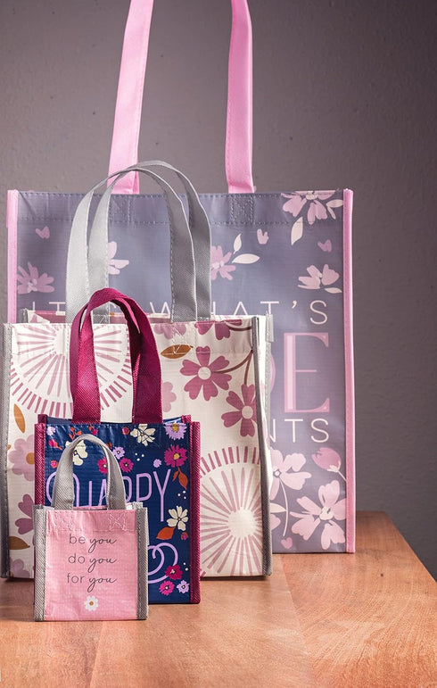 Karma Reusable Gift Bags - Tote Bag and Gift Bag with Handles, Perfect for Birthday Gifts, RPET 1 Dog Small
