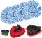 Hezane 4Pack Mop Replacement Head for O Cedar RinseClean 2 Tank System, Mop