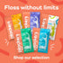 Plackers Twin-Line Dental Flossers, Advanced Whitening, Dual Action Flossing, 600 Count (Pack of 4), Cool Mint Flavor
