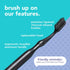 hello Manual Adult Toothbrush With Reusable Charcoal Aluminum Handle & 4 Soft Replacement Heads, 4 Count