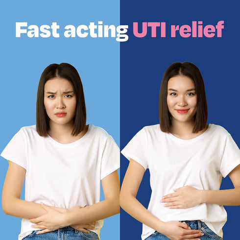 Cystex UTI Pain Relief for Women and Men, 99.5mg Phenazopyridine HCl Tablets, Fast Acting Remedy for Bladder Discomfort