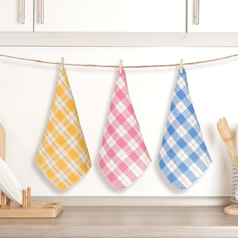 uxcell Kitchen Dish Cloths for Washing, 14" x 16", Absorbent Dish Rags, 10 Pack, Green