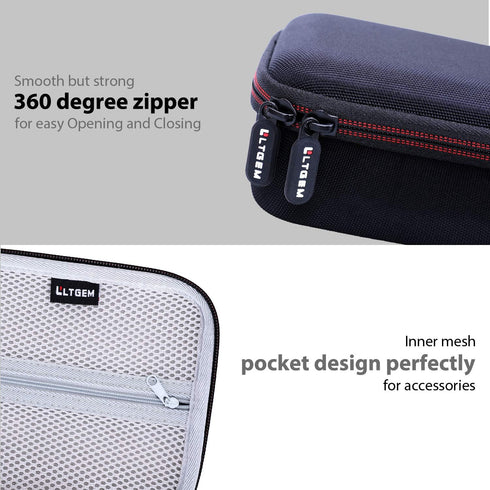 LTGEM Hard Case for FlexSeries Electric Head Hair Shaver - Travel Storage Bag (Only Case Sale)
