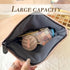 Makeup Bag Cosmetic Bag - Preppy Canvas Toiletry Organizer for Women, Cute Zipper Pouch (Shiny Pink)