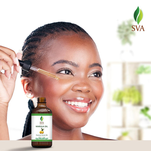 SVA Organic Marula Seed Oil - 4 Fl Oz, 100% Natural Cold Pressed Virgin Oil for Face & Skin Care