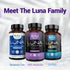 LUNA Kids Sleep Aid Tablets, 60 Chewable Pills, Naturally Sourced Ingredients, Gentle Herbal Supplement for Children 4+