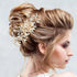 Yeshone 5 Pieces Wedding Hair Comb, Bridal Hair Pins with Crystal Pearl Accessories for Bride Women (Gold)