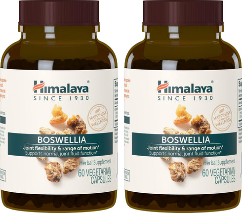 Himalaya Boswellia, Joint Support for Mobility & Flexibility, 250 mg, 60 Capsules, 2 Pack