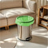 QIXINNET 2-4 100 Count (5 Green Biodegradable Trash Bags Gallon, Rolls), Small Garbage Bags, PE & Corn Starch Blend