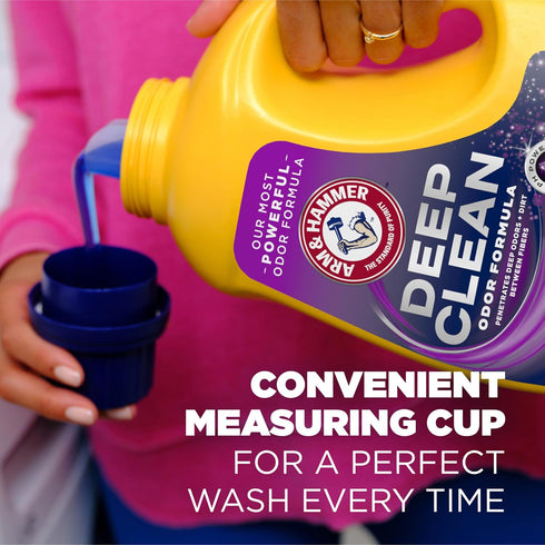 HAMMER 75 Oz, 50 ARM & Deep Clean Odor Formula Liquid Laundry Detergent, Radiant Burst Scent, Fl Loads
