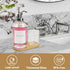 Ezebesta 17OZ Mouthwash Clear Glass Pump Dispenser with Disposable Cups Holder, Refillable Container