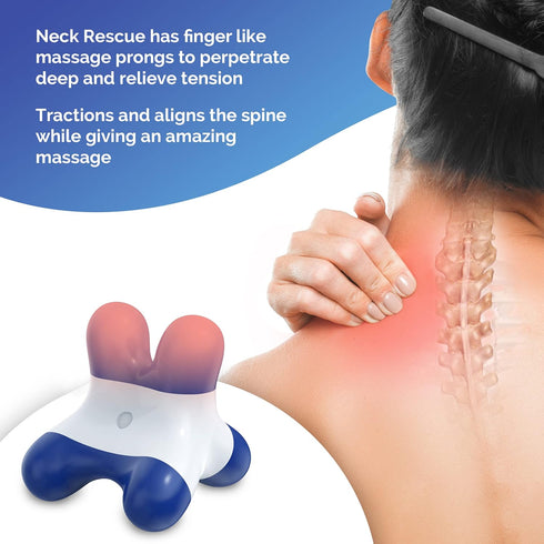 Trigger Point Neck Massager for Neck Pain Relief, Occipital Release Tool, Unique Design Targets the Hard-to-Reach Neck