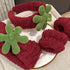 Ivyu Spa Skincare Headbands & Wristband Set, Cute Strawberry Makeup Headband for Women, Non-Slip Terry Cloth