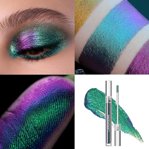 Jolilab Metallic Liquid Chameleon Eyeshadow, Long-Lasting Holographic Glitter Multichrome Makeup