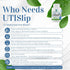 UTI Slip D-Mannose Non-GMO Organic Source Veggie Capsules, 90 Count (500 Mg)