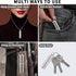 Keychain Pure Titanium Pill Holder - Portable Small 2 Compartment Waterproof Pill Box for Travel Emergency