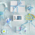 HUIHUANG Baby Blue Ribbon, 5 Yards Each, Total 50 Yards for Baby Shower Gift Wrapping and Crafts